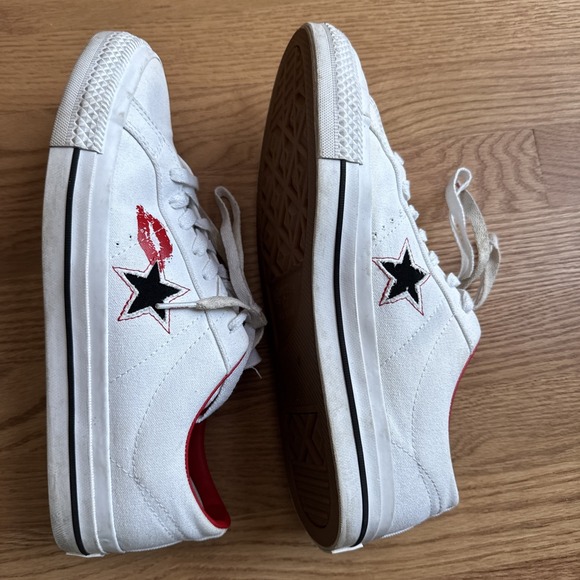 Converse One Star Lips Pro Sneakers Shoes Low Skate Canvas Lace Up Mens Size 9.5 - Picture 7 of 11